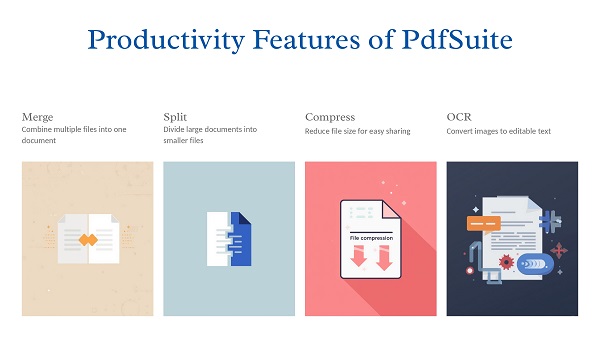 Productivity Features of PdfSuite